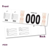 Vehicle Stock Number Tags 