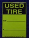  Fluorescent Tire Tags - 500 per roll  